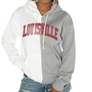 Louisville Cardinals Gameday Couture Women's Large Pullover Hoodie Split color